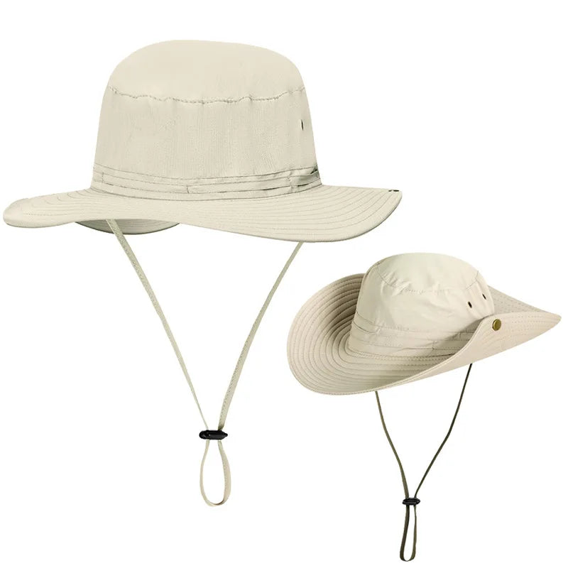 Darian – Embroidered band – Safari fishermans hat-10174850892103-Ivory Ombre
