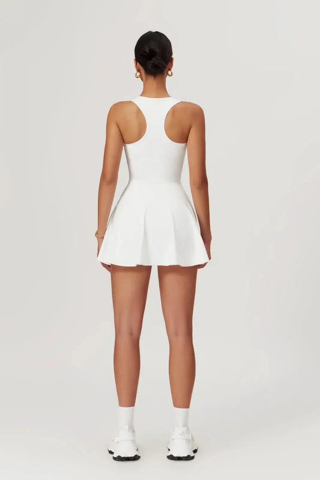 Delphine – Built-in shorts – Active mini dress-10174780047687-Ivory Ombre