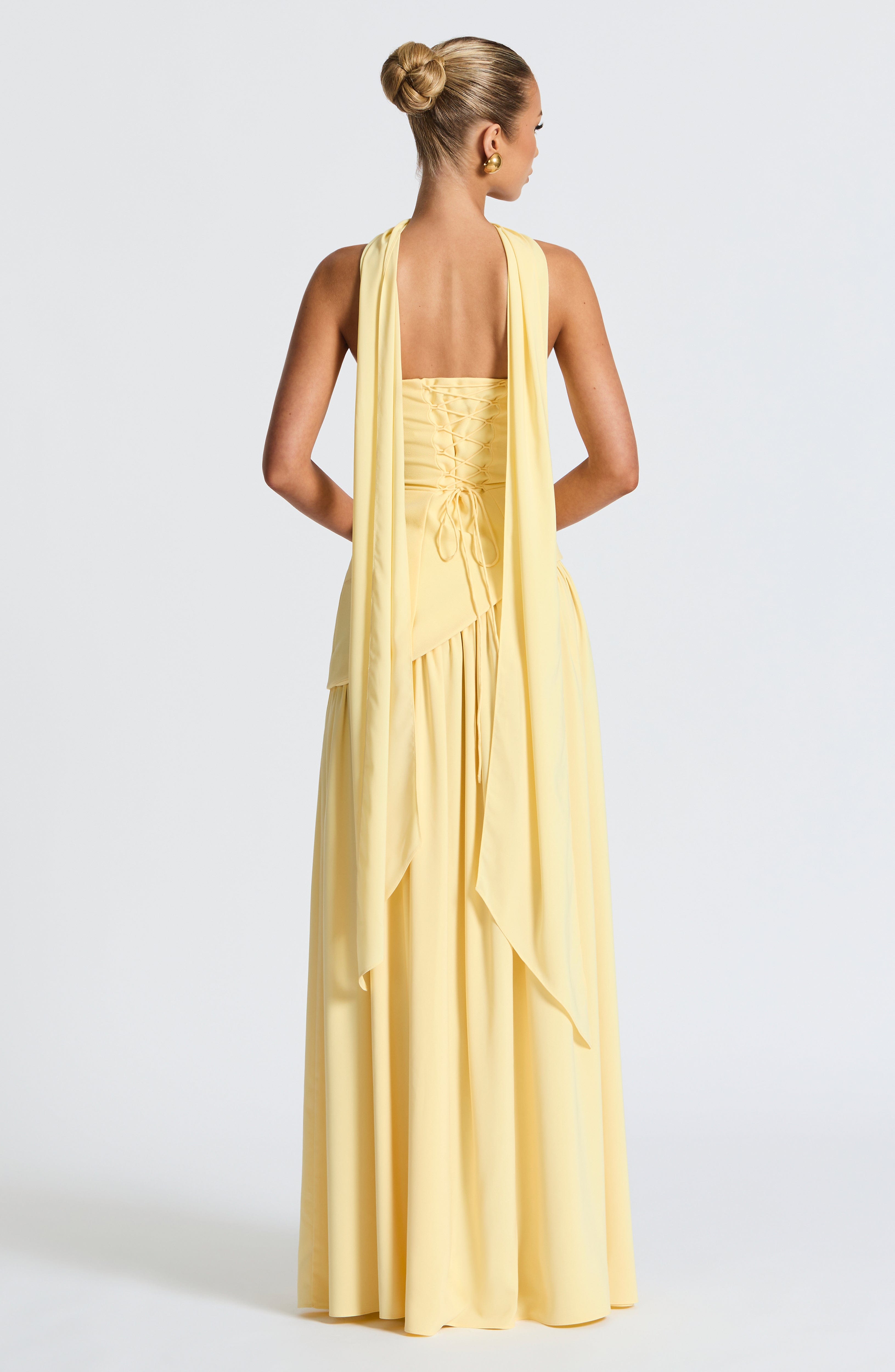 Elarisse – Sculpted contrast – Strapless evening dress-10174852366663-Ivory Ombre