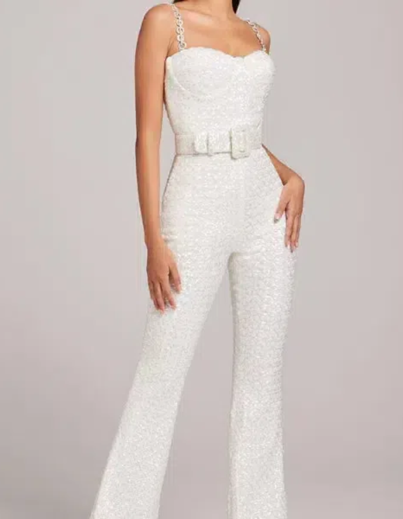 Eléa – Corseted structure – Elegant jumpsuit-10174842306887-Ivory Ombre