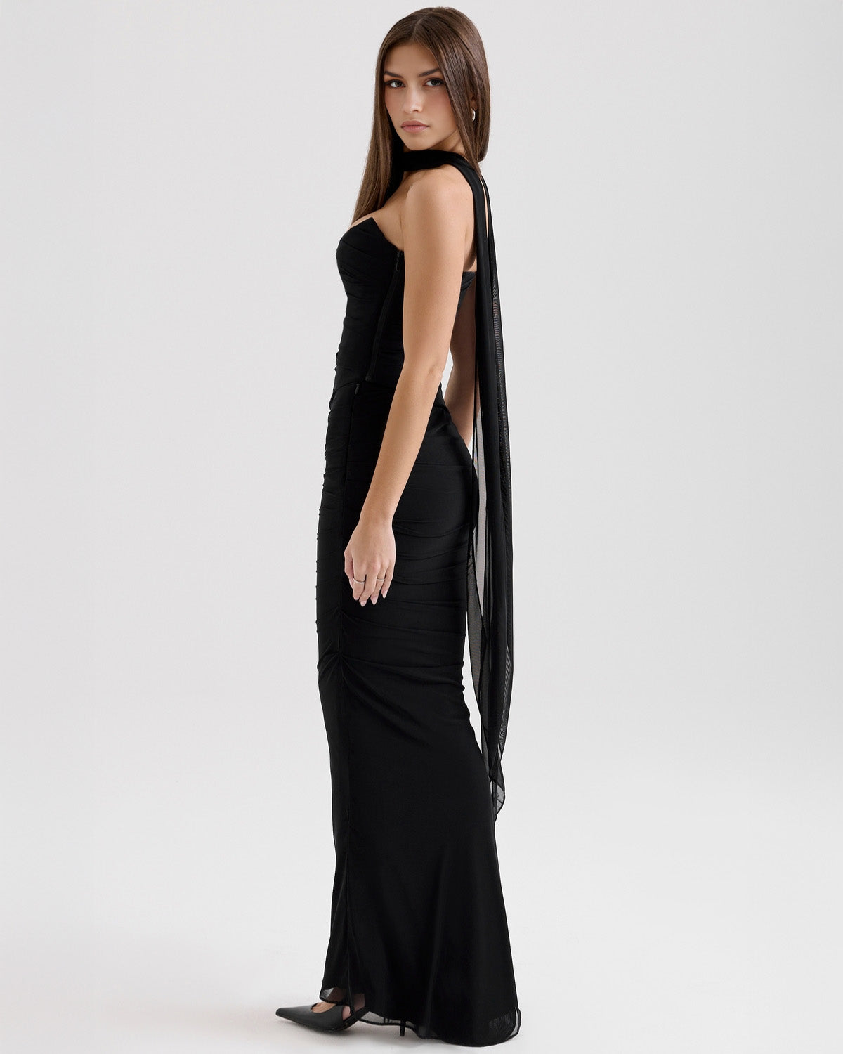 Elisari – Draped neckline – Evening gown-10192062546247-Ivory Ombre