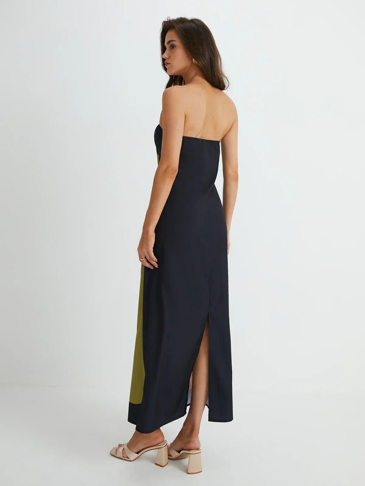 Elizabetha – Strapless silhouette – Maxi dress-10174734172487-Ivory Ombre