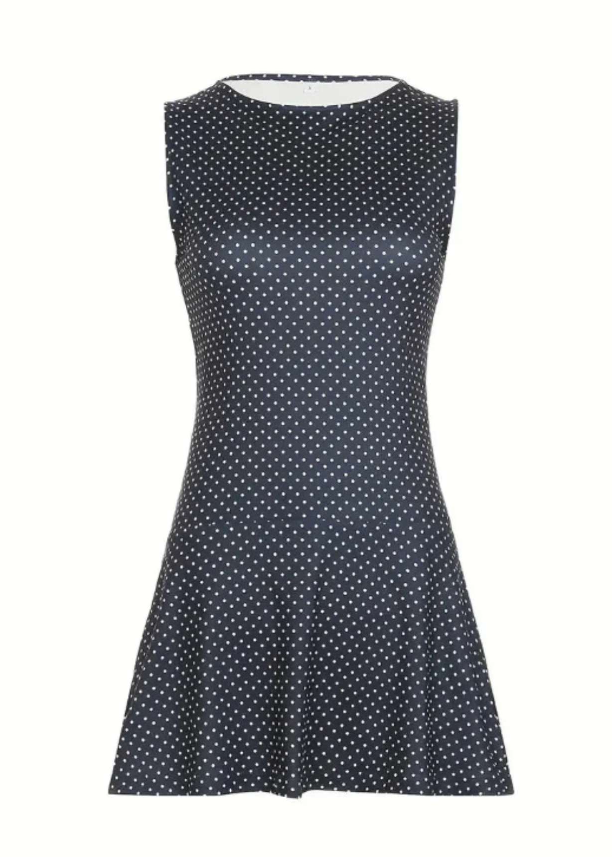 Erin – Polka dot charm – Sleeveless mini dress-10174855119175-Ivory Ombre