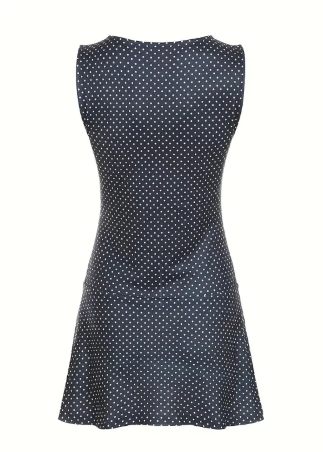 Erin – Polka dot charm – Sleeveless mini dress-10174855119175-Ivory Ombre