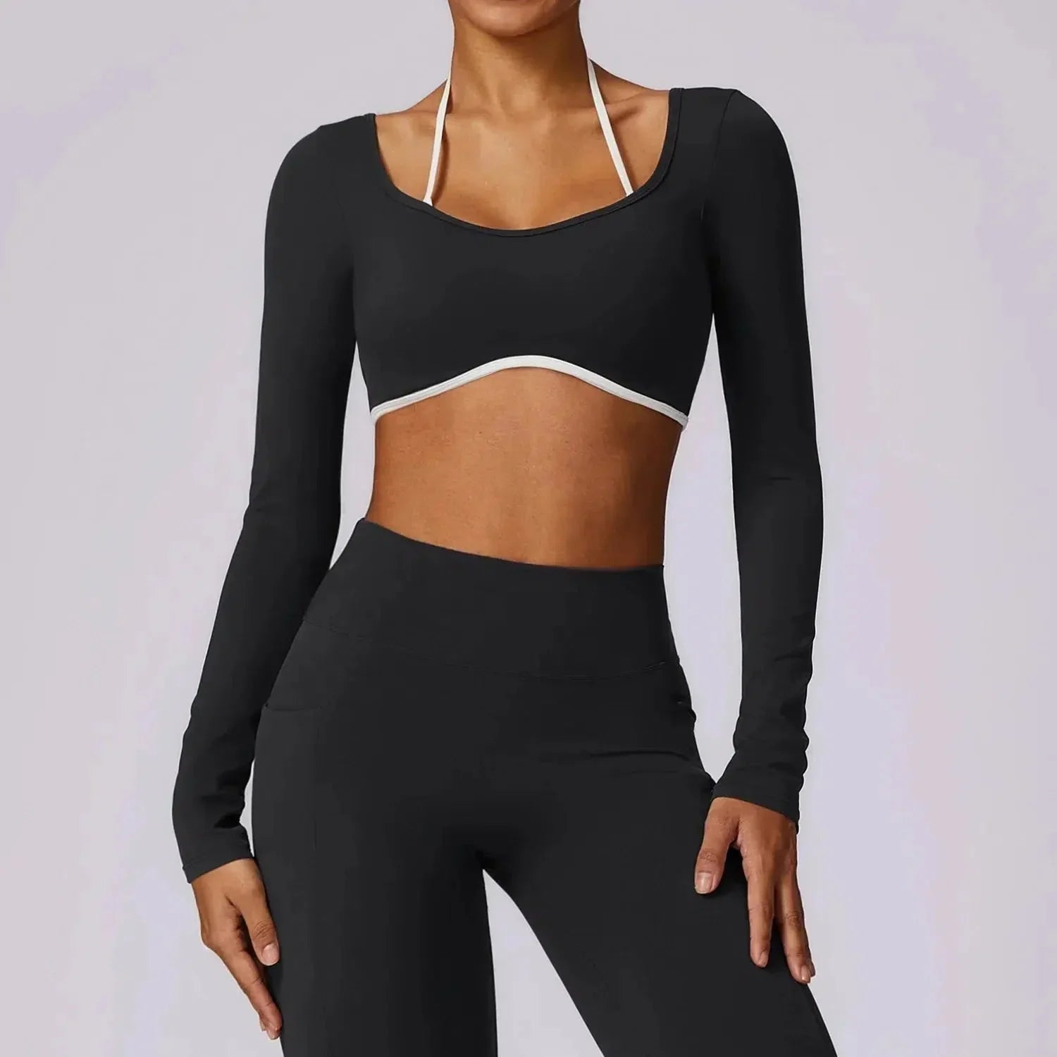 Erminia – Compressive fabric – V-cut gym set-15138003222912-Santi Vento Atelier