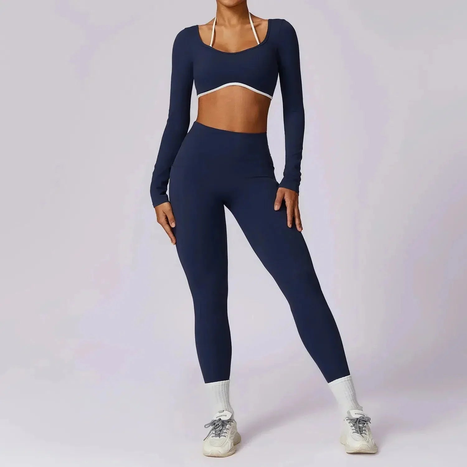 Erminia – Compressive fabric – V-cut gym set-15138003222912-Santi Vento Atelier