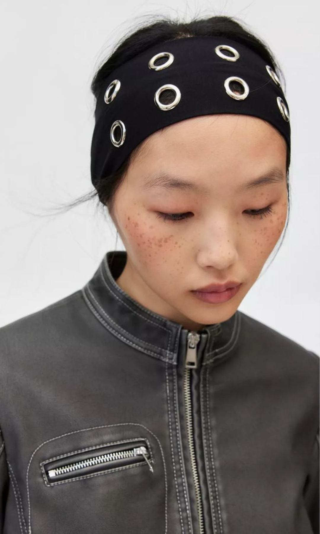 Feretta – Punk eyelet detail – Headband-10174848827719-Ivory Ombre