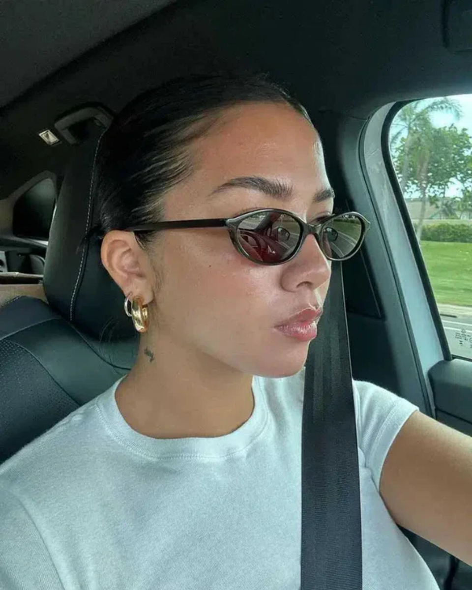 Fiamma – Vintage-inspired design – Oval sunglasses-10173345759559-Ivory Ombre