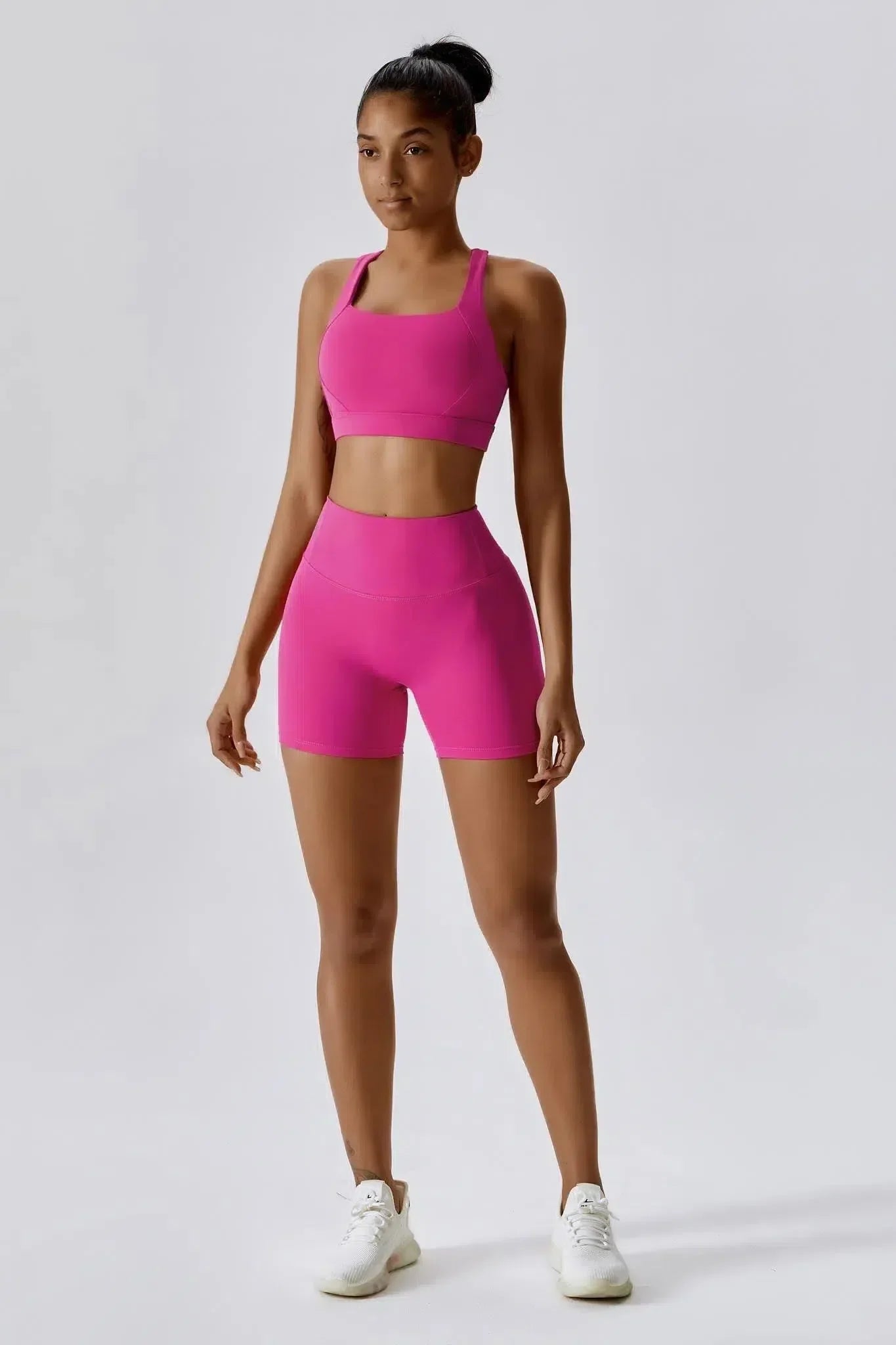 Fionnuala – High-waisted fit – Sweat-proof shorts-10174786011463-Ivory Ombre