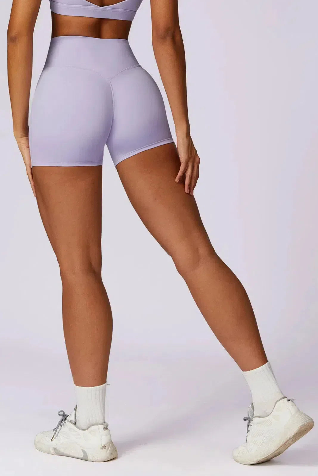 Fionnuala – High-waisted fit – Sweat-proof shorts-10174786011463-Ivory Ombre
