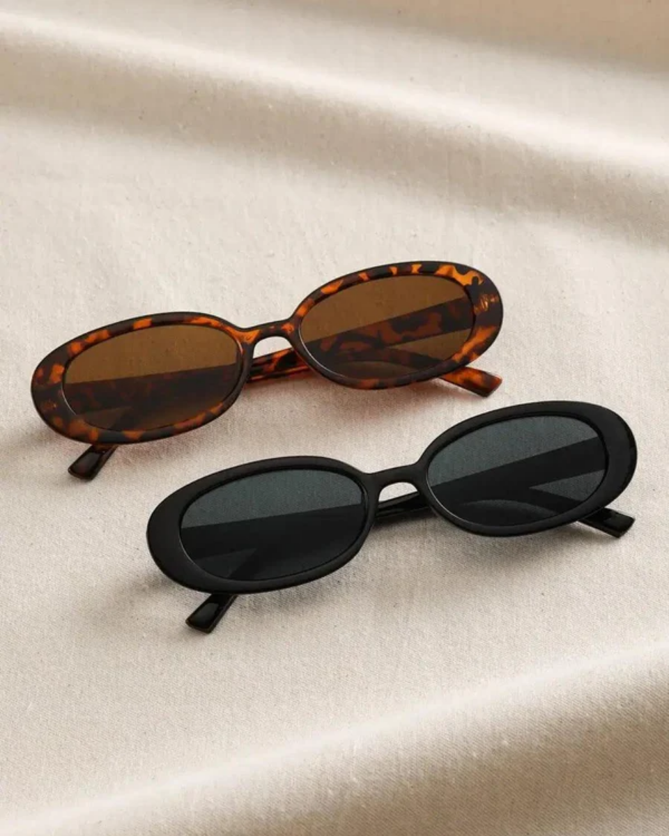 Fiorella – Retro oval frame – Sunglasses-10173346054471-Ivory Ombre