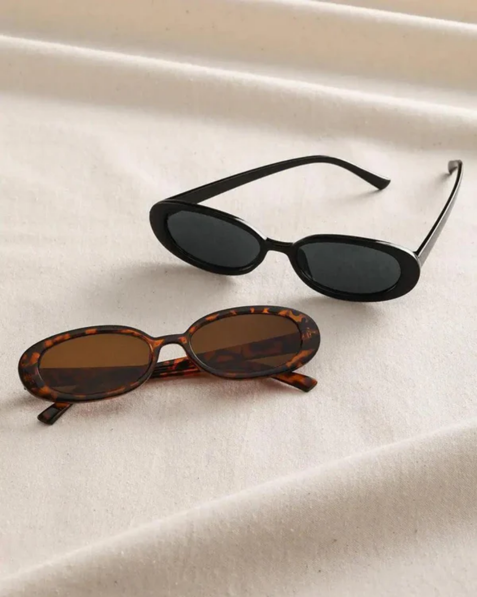 Fiorella – Retro oval frame – Sunglasses-10173346054471-Ivory Ombre