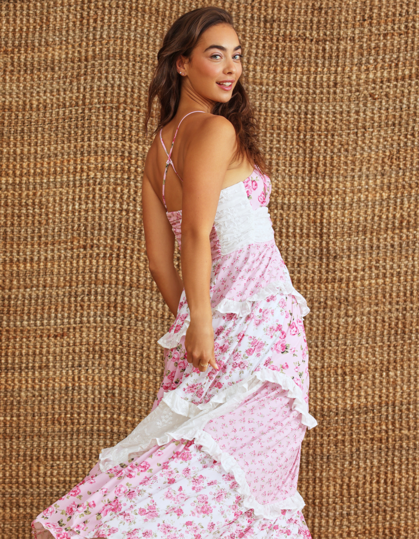 Fiorellina – Romantic patchwork – Maxi dress-10183969767751-Ivory Ombre