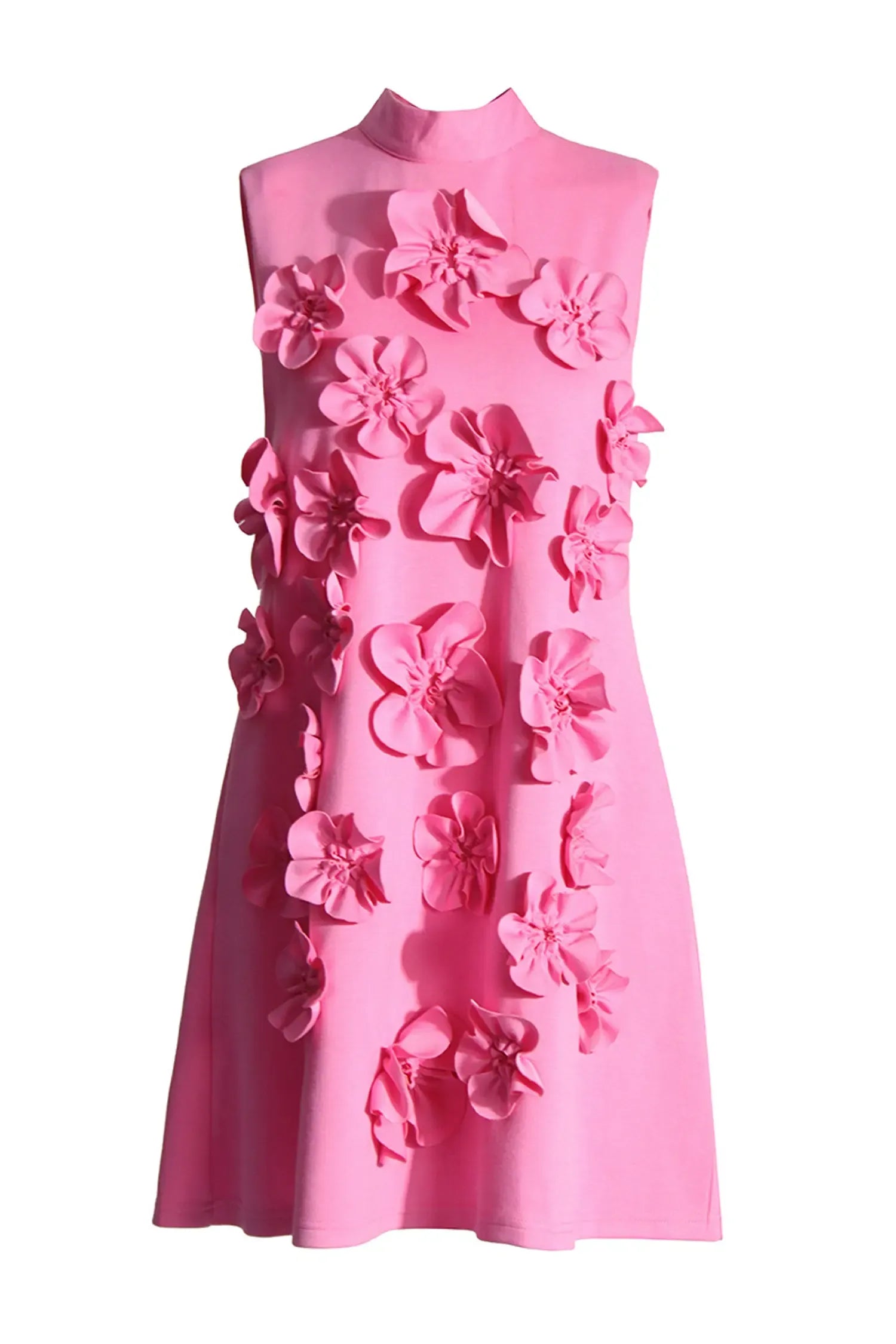 Fiorélline – Sculpted florals – Sleeveless mini dress-10174863966535-Ivory Ombre