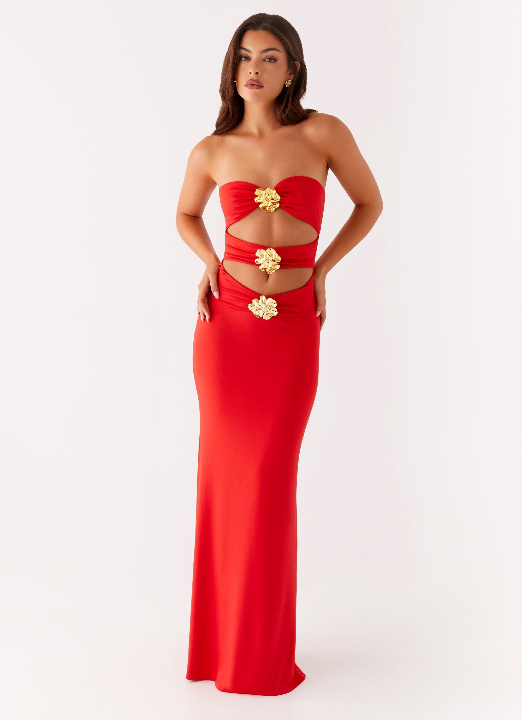 Fleurence – Floral cut-out – Strapless gown-10191429697863-Ivory Ombre