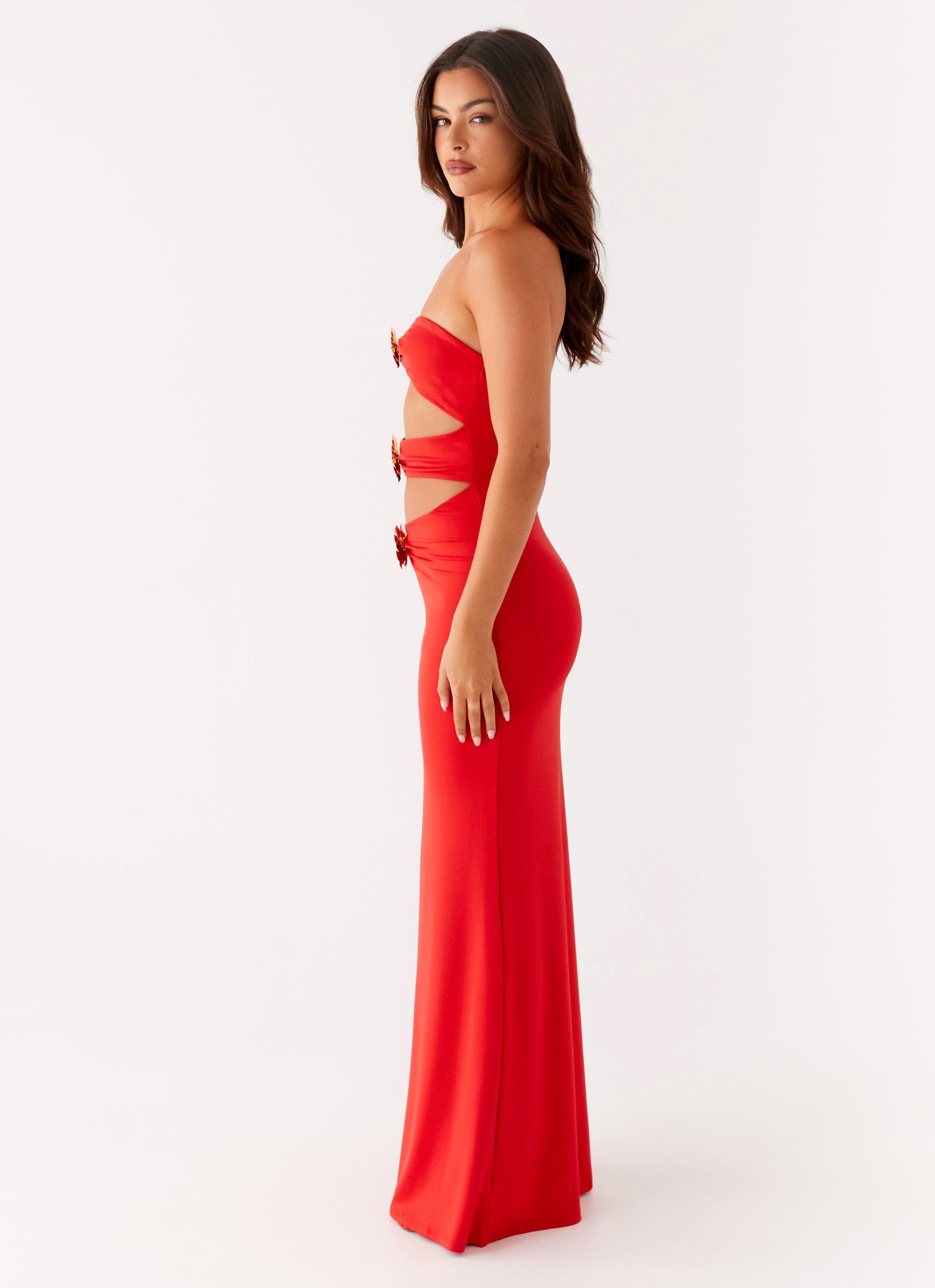 Fleurence – Floral cut-out – Strapless gown-10191429697863-Ivory Ombre