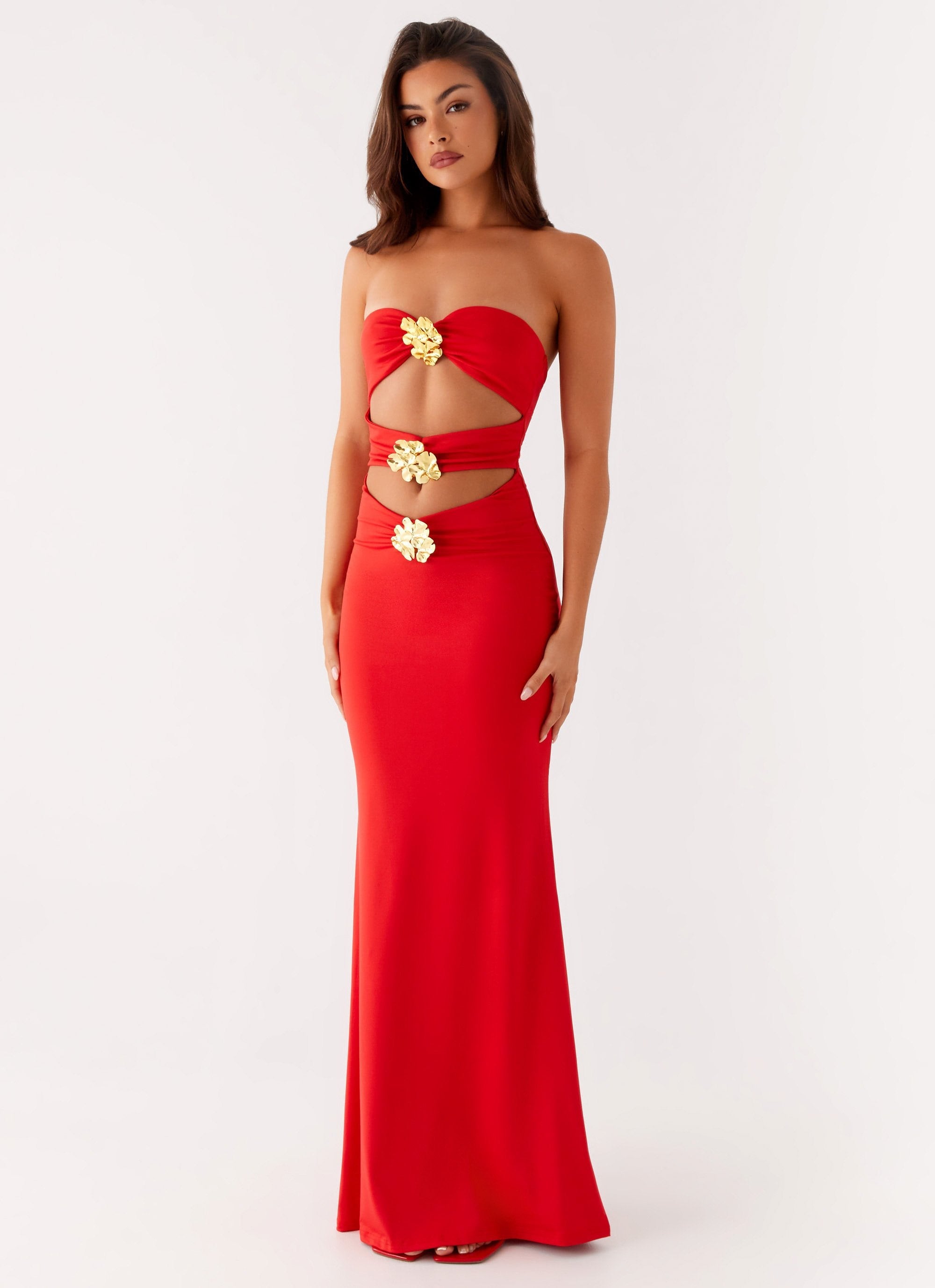 Fleurence – Floral cut-out – Strapless gown-10191429697863-Ivory Ombre