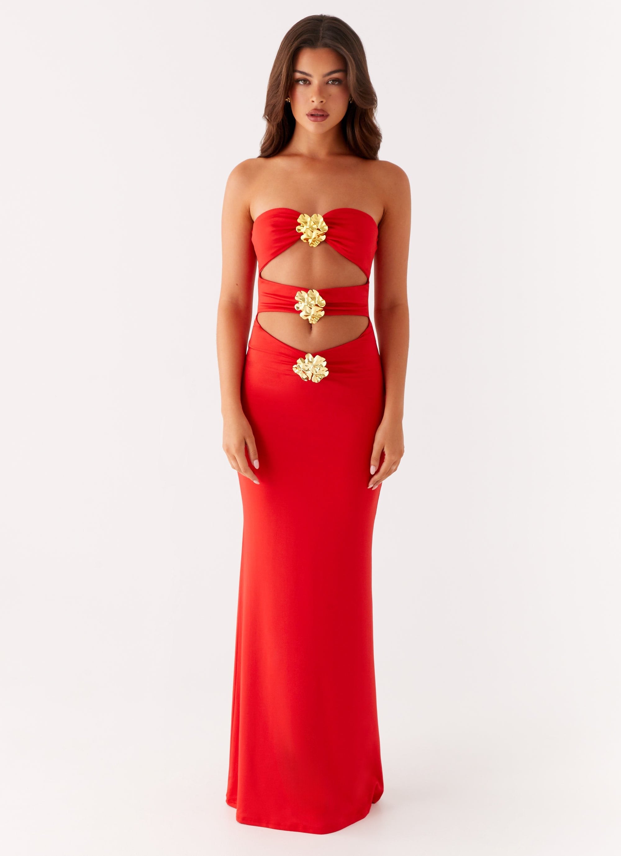 Fleurence – Floral cut-out – Strapless gown-10191429697863-Ivory Ombre