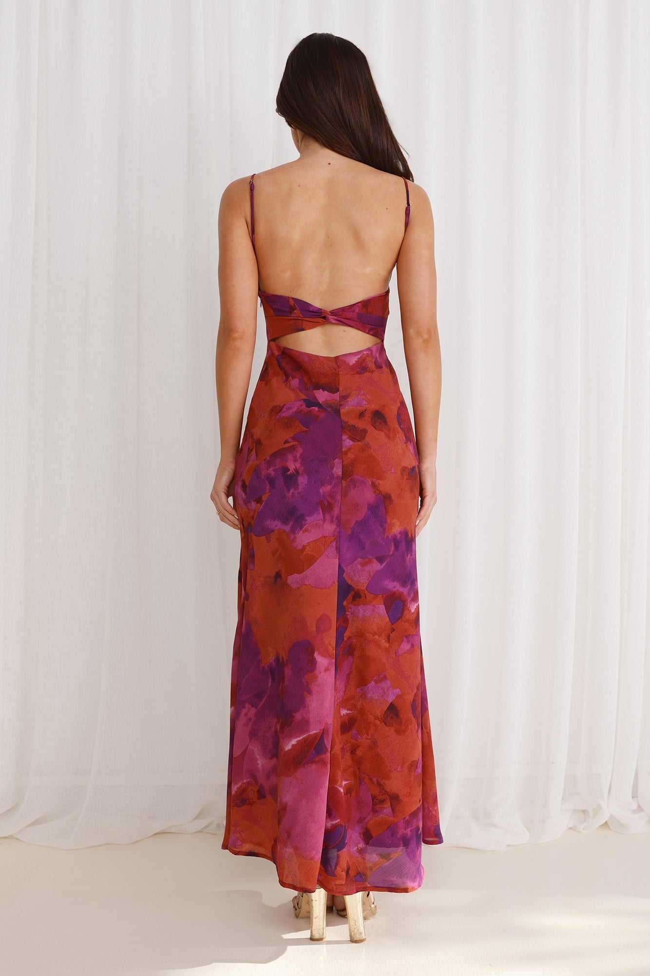 Francesca – Watercolour bloom – Slip dress-10188543033671-Ivory Ombre