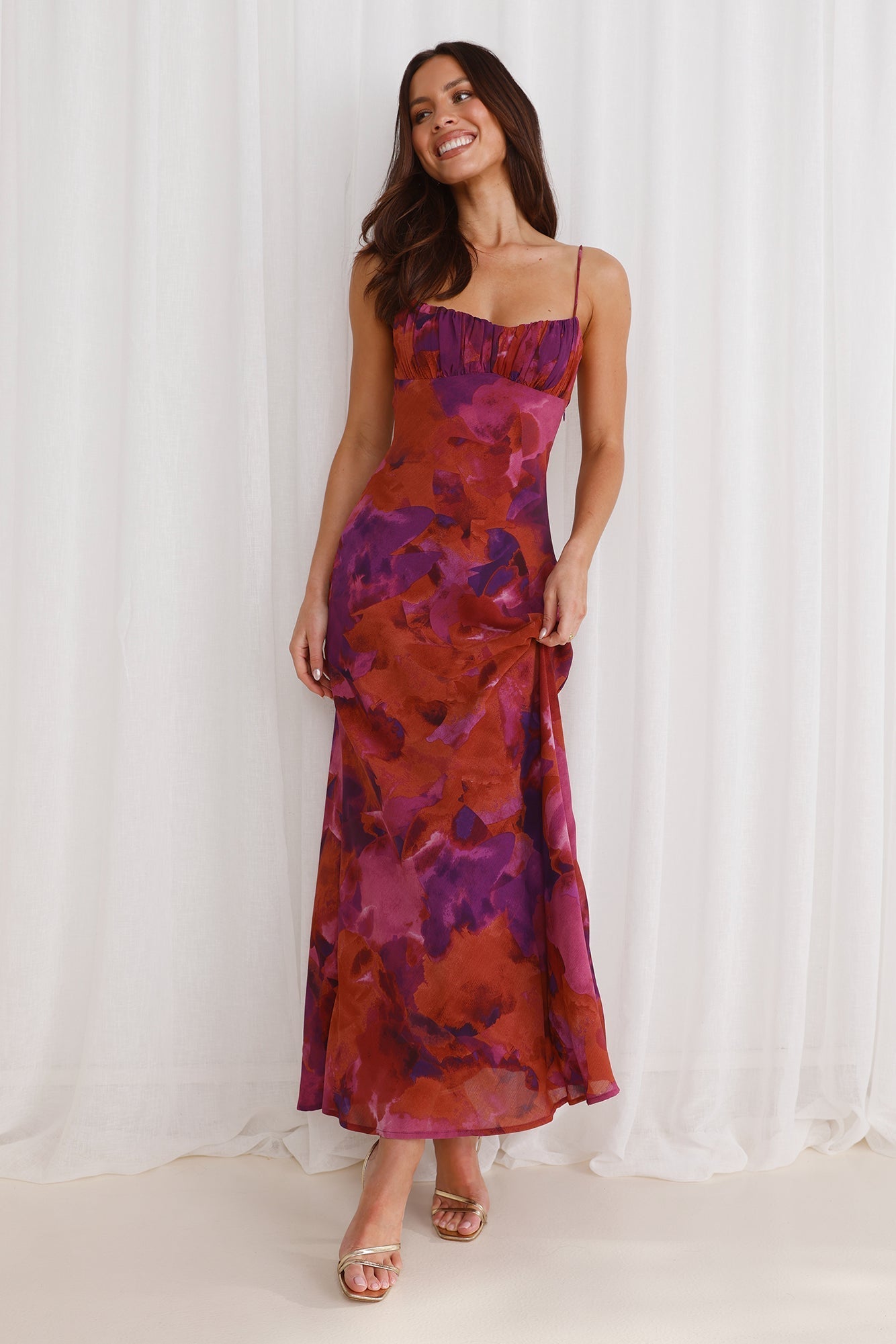 Francesca – Watercolour bloom – Slip dress-10188543033671-Ivory Ombre