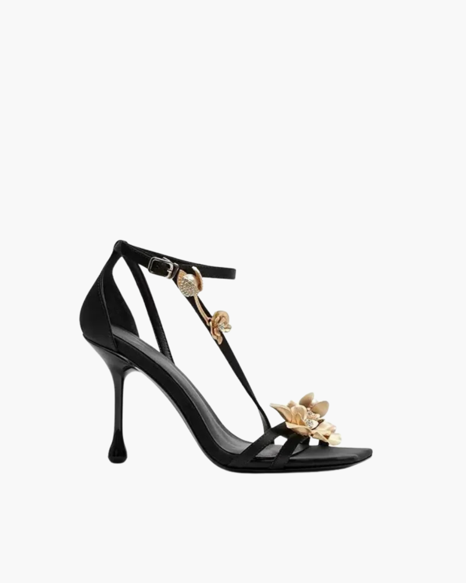 Gabby – T-strap design – Orchid-embellished stiletto heels-10174762910023-Ivory Ombre