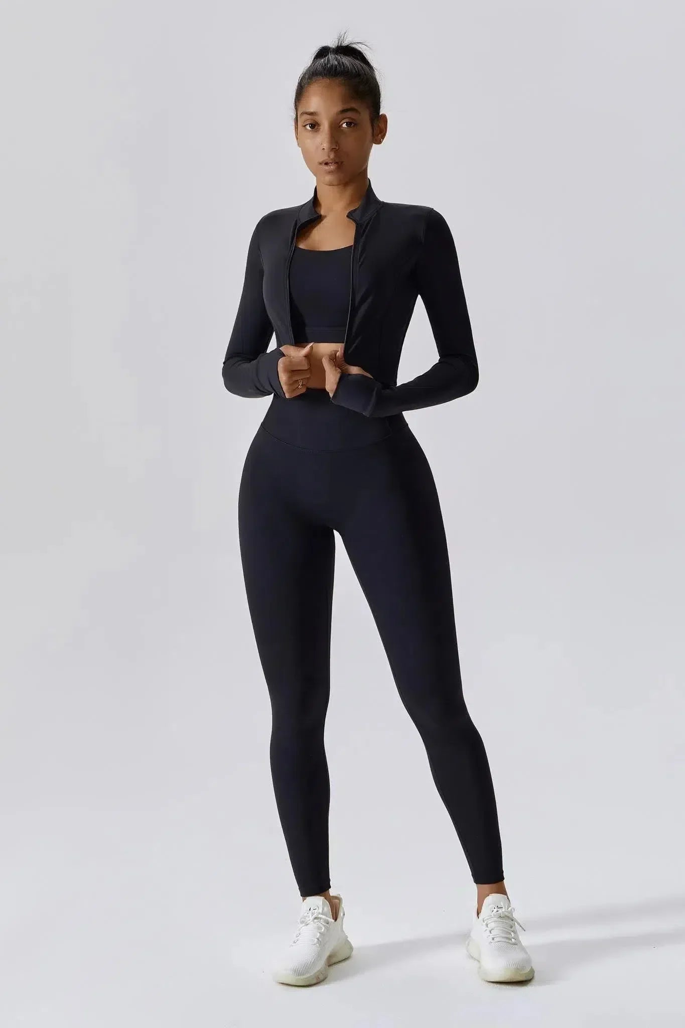 Galilea – High-waisted fit – Workout tights-10174783586631-Ivory Ombre