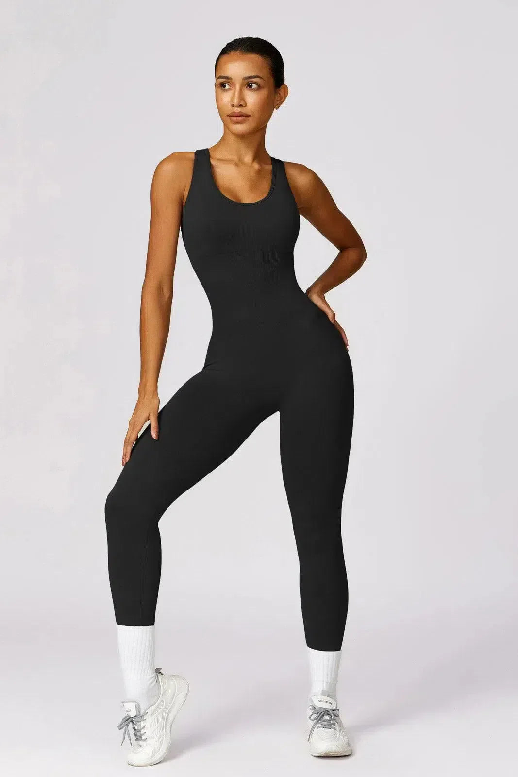 Imara – Built-in bra – All-day gym jumpsuit-10174779294023-Ivory Ombre