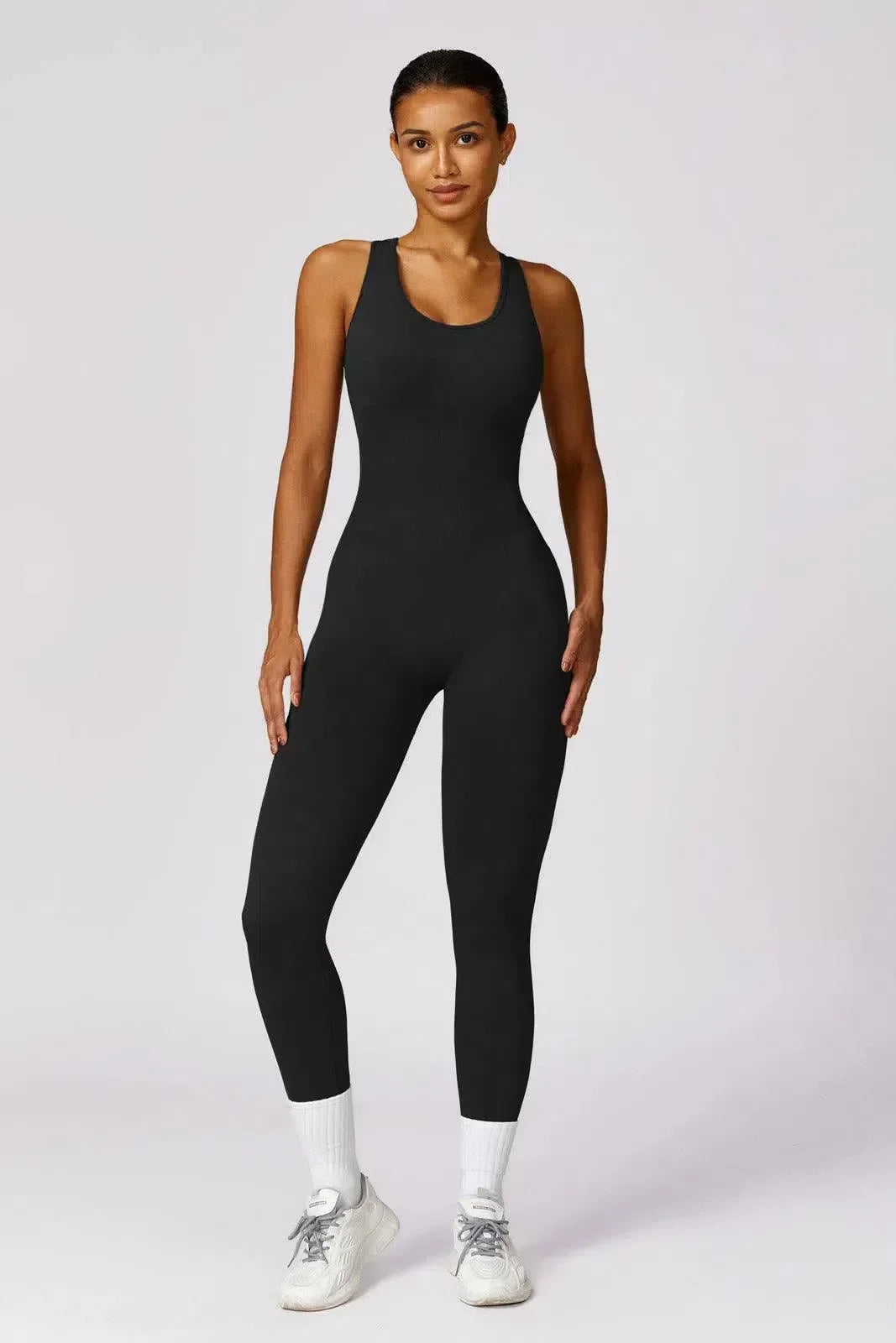 Imara – Built-in bra – All-day gym jumpsuit-10174779294023-Ivory Ombre