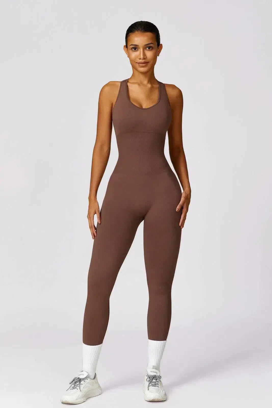 Imara – Built-in bra – All-day gym jumpsuit-10174779294023-Ivory Ombre