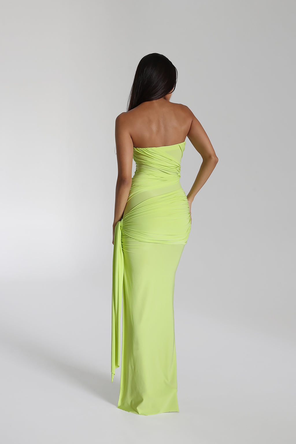 Isabella – Draped design – Maxi dress-10189557825863-Ivory Ombre