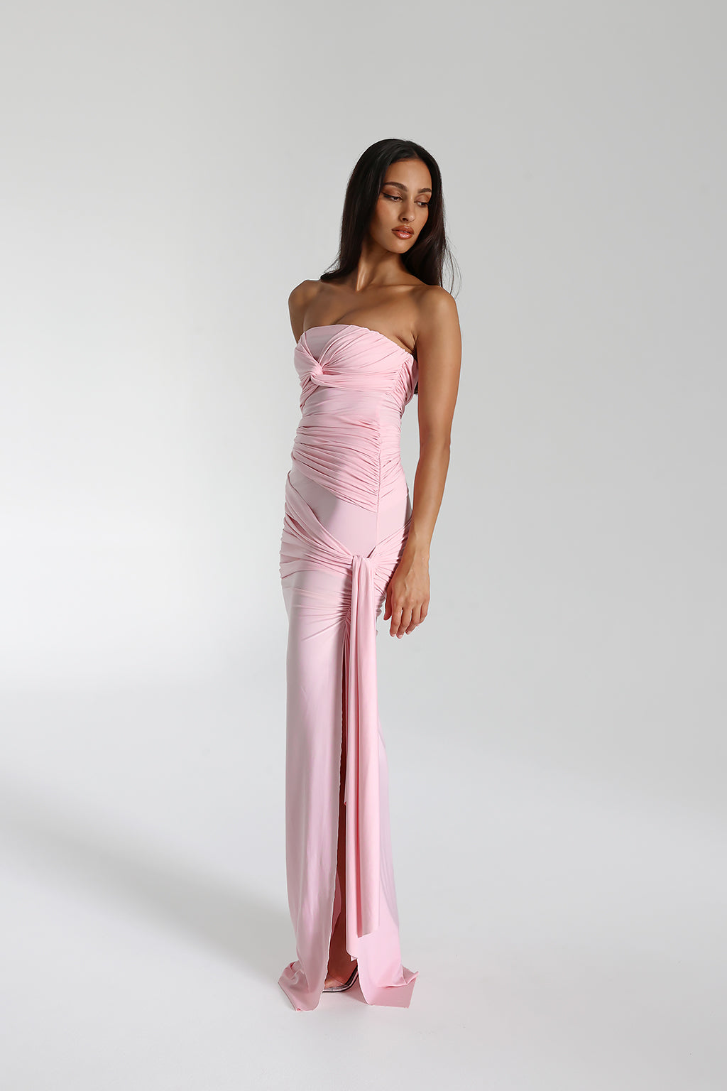 Isabella – Draped design – Maxi dress-10189557825863-Ivory Ombre