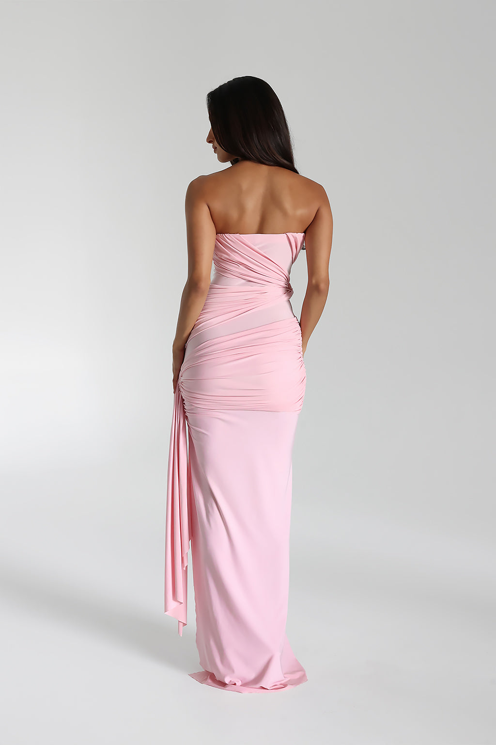 Isabella – Draped design – Maxi dress-10189557825863-Ivory Ombre