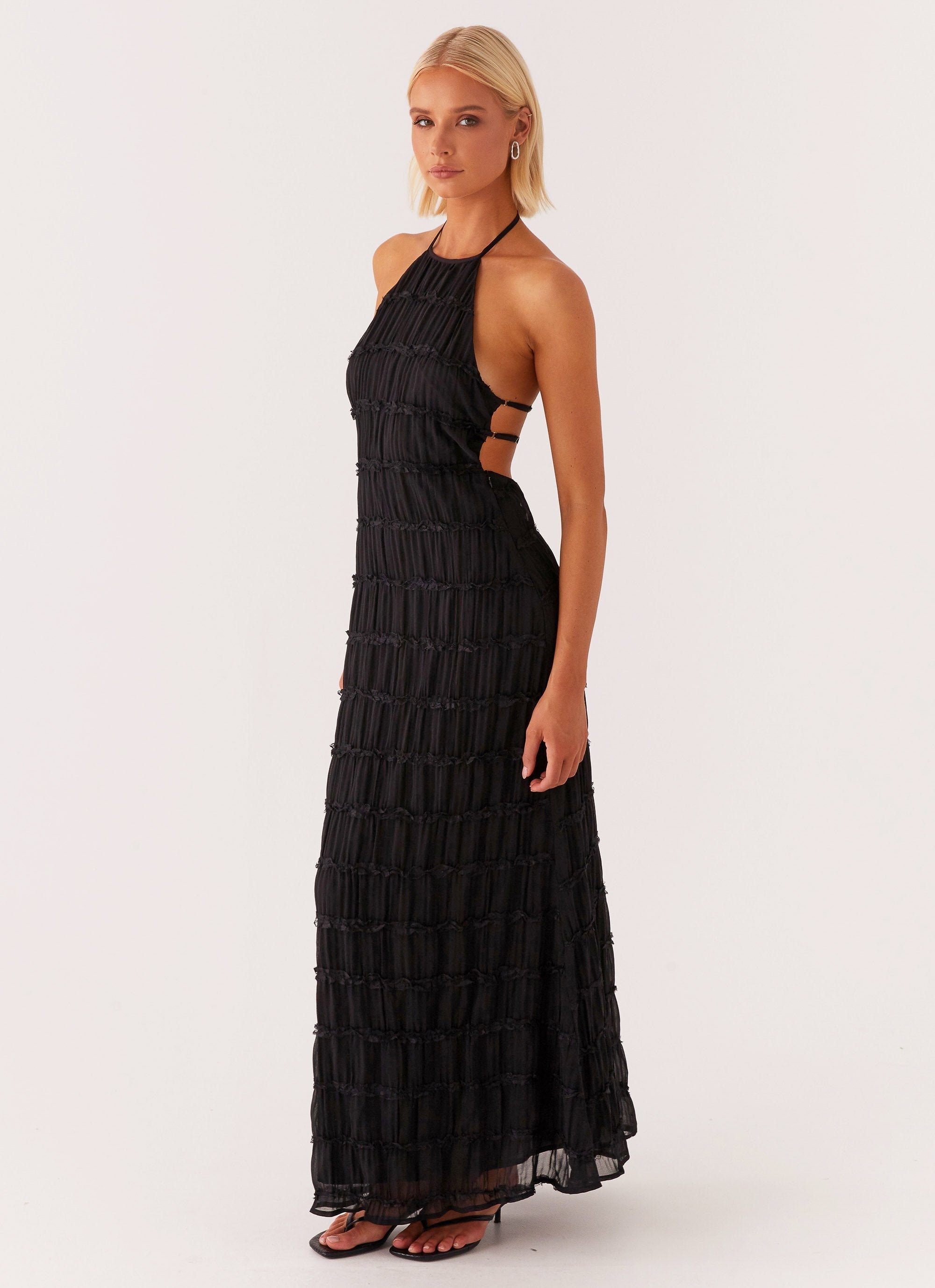 Isadora – Ethereal elegance – Halter maxi dress-10174731944263-Ivory Ombre