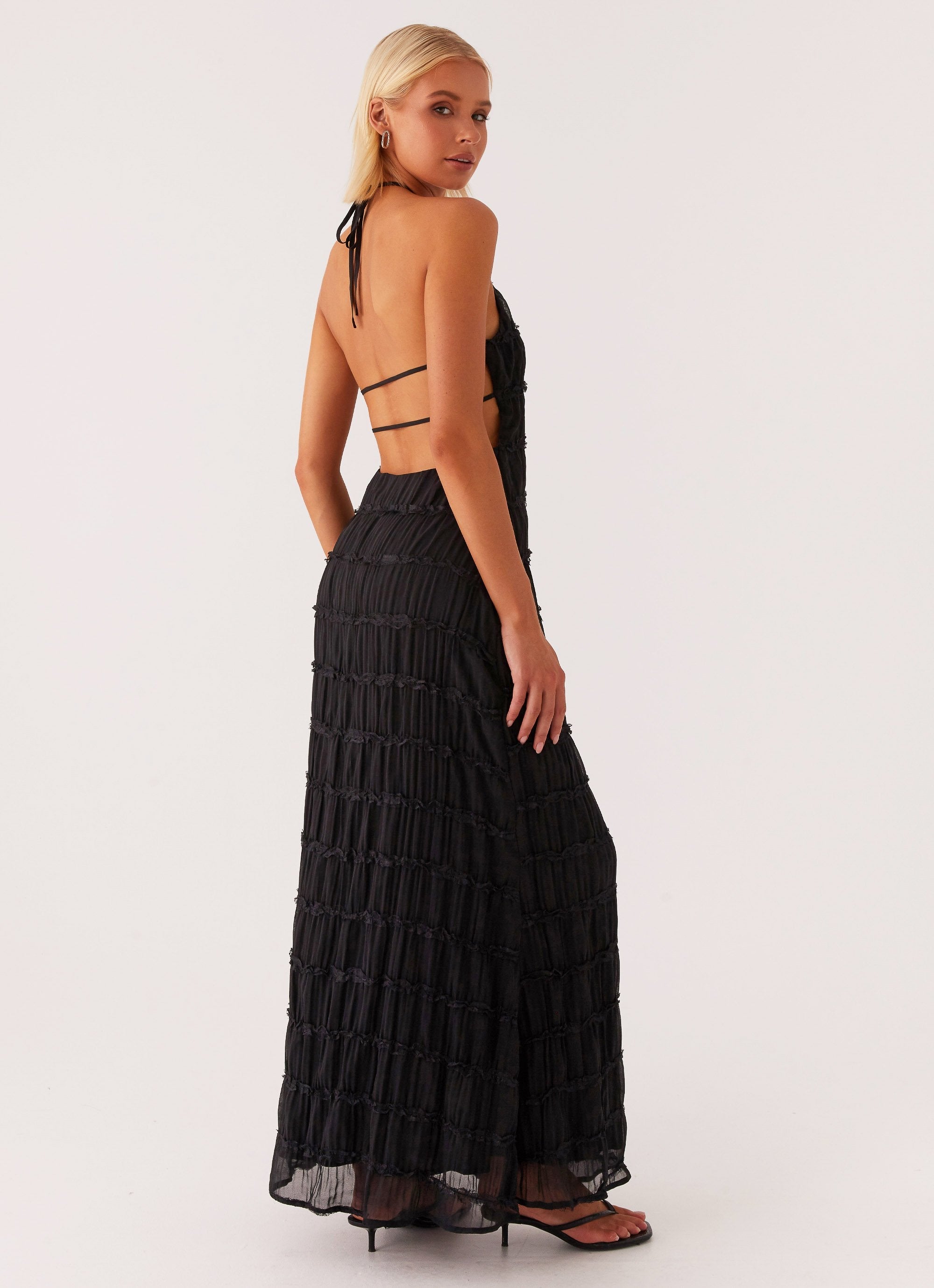 Isadora – Ethereal elegance – Halter maxi dress-10174731944263-Ivory Ombre