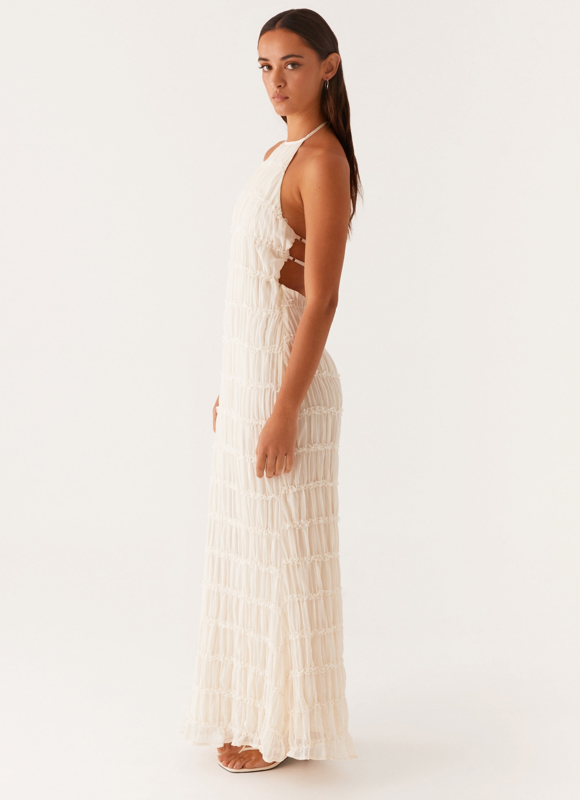 Isadora – Ethereal elegance – Halter maxi dress-10174731944263-Ivory Ombre