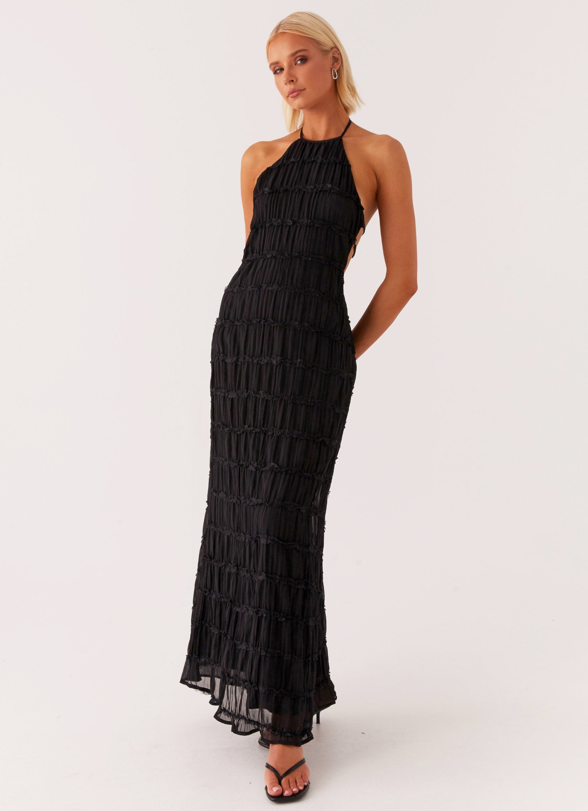 Isadora – Ethereal elegance – Halter maxi dress-10174731944263-Ivory Ombre