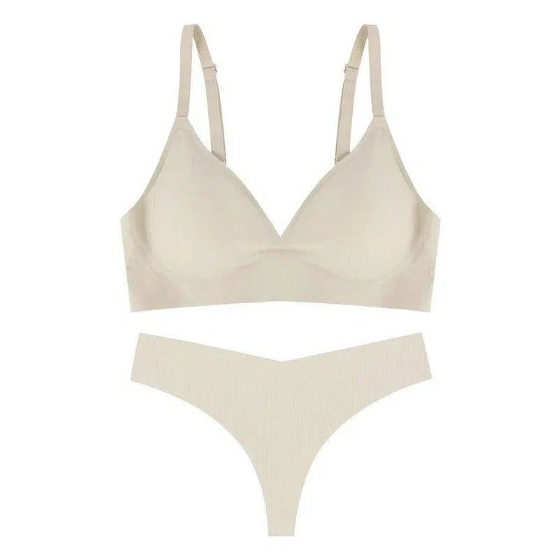 Isalyn – Seamless lightweight – Lingerie set-10174861836615-Ivory Ombre
