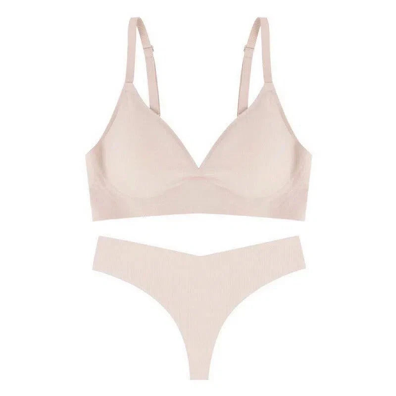 Isalyn – Seamless lightweight – Lingerie set-10174861836615-Ivory Ombre