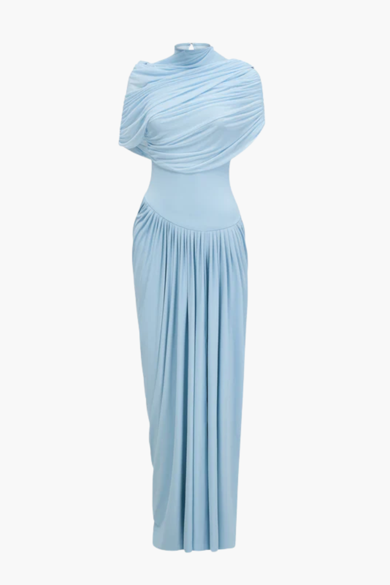 Katherine – Draped silhouette – One-shoulder evening gown-10178268004679-Ivory Ombre