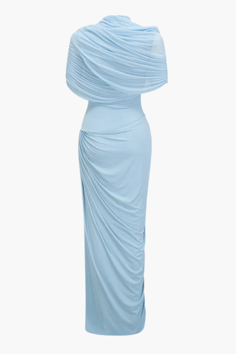 Katherine – Draped silhouette – One-shoulder evening gown-10178268004679-Ivory Ombre