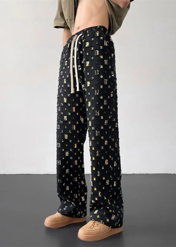 Ken – Cut-out mosaic – Relaxed trousers-10174867931463-Ivory Ombre