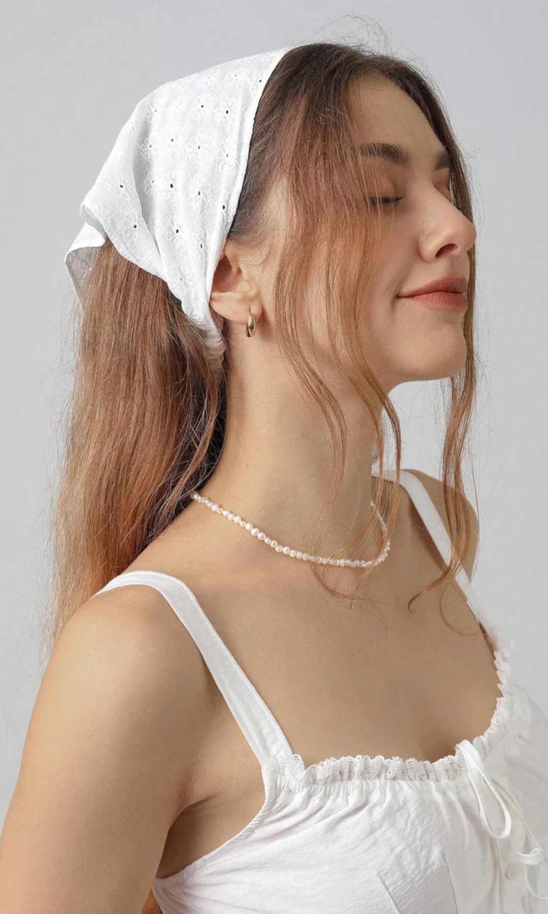 Liora – Embroidered lace – Headscarf-10174849024327-Ivory Ombre