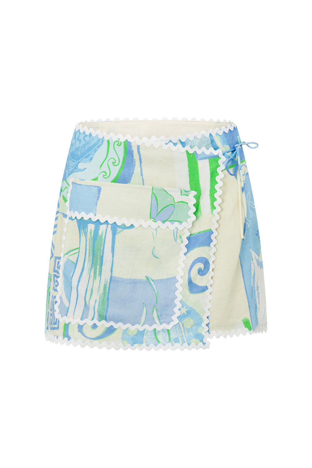 Lirabella – Mediterranean tile print – Co-ord set-10199176937799-Ivory Ombre