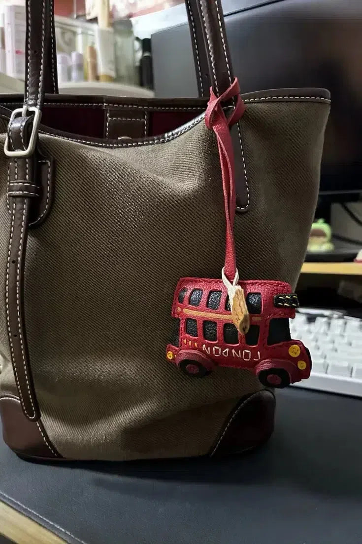 London Bus – Classic design – Bag Charm-10174675681607-Ivory Ombre