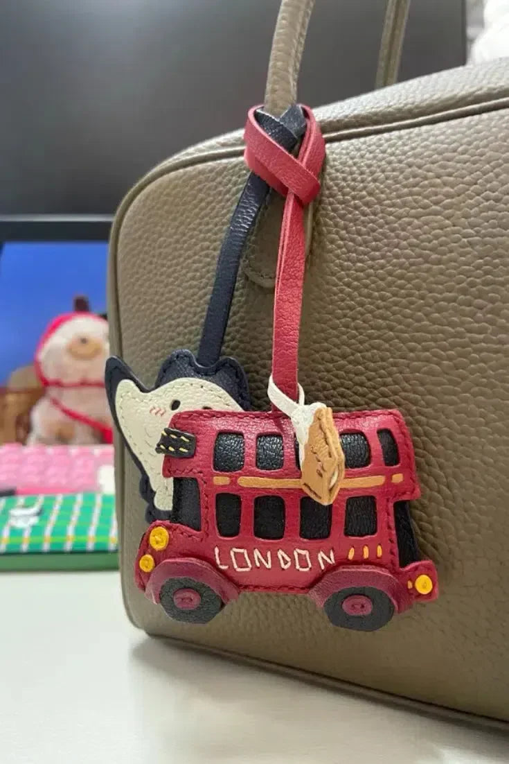 London Bus – Classic design – Bag Charm-10174675681607-Ivory Ombre