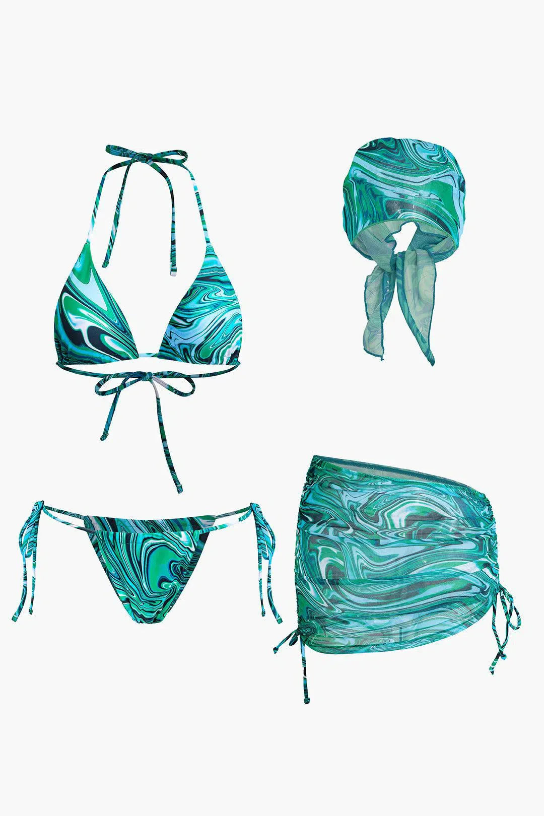 Loreva – Versatile styling – Four-piece bikini set-10174712021319-Ivory Ombre