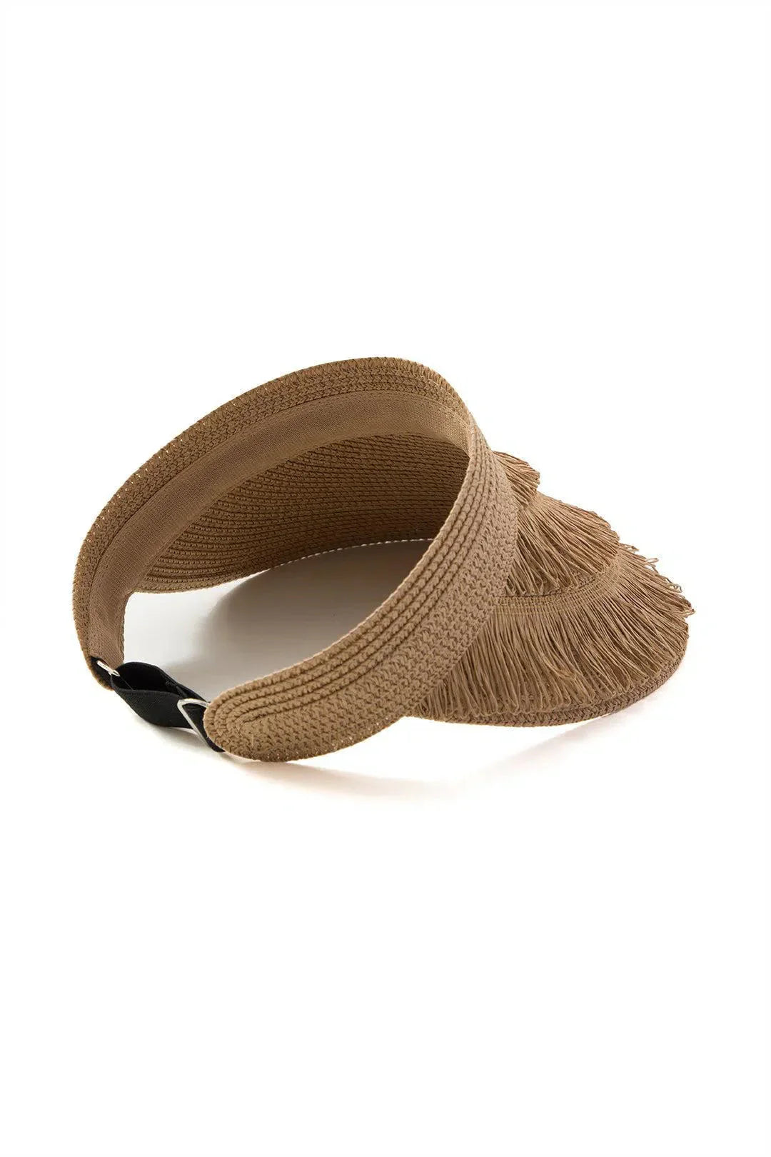 Lorielle – Summer fringe – Wide-brim visor-10174659854663-Ivory Ombre