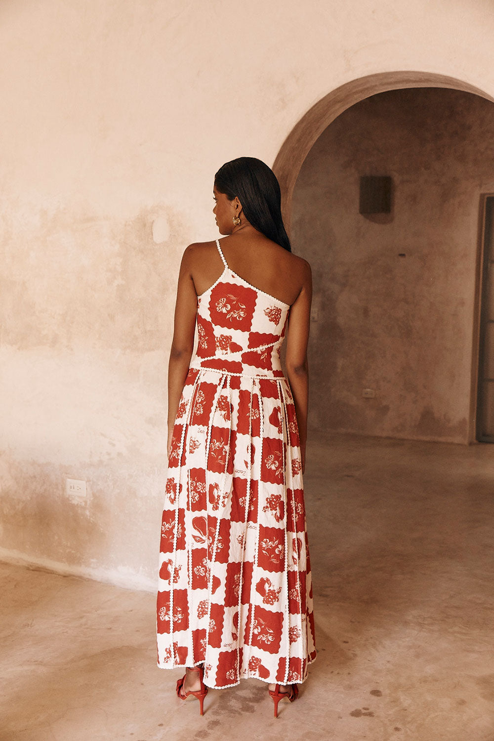 Luca Bella – Floral print – Maxi dress-10197784297799-Ivory Ombre