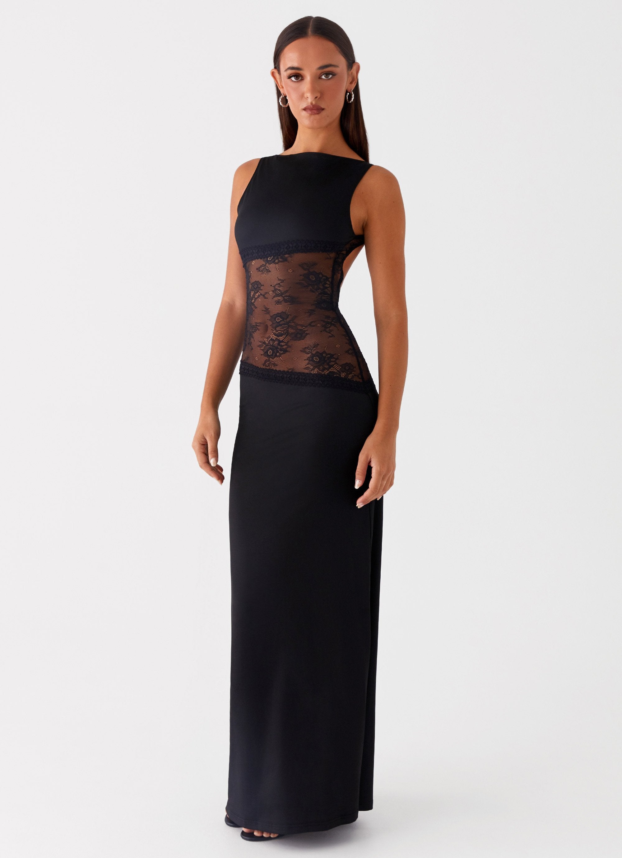 Lucindae – Flowing silhouette – Maxi dress-10174740332871-Ivory Ombre