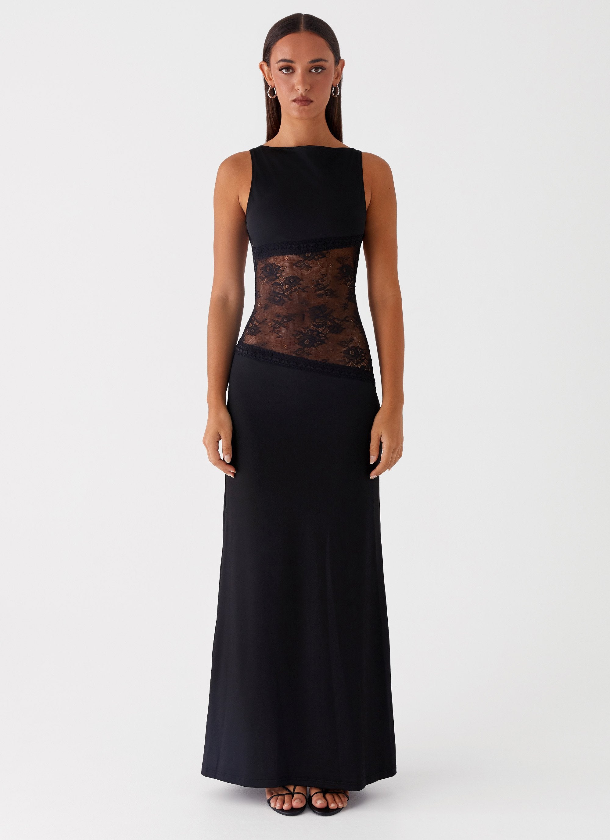 Lucindae – Flowing silhouette – Maxi dress-10174740332871-Ivory Ombre